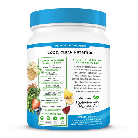 Organic Protein™ & Superfoods Plant Based Protein Powder - Creamy Chocolate Fudge