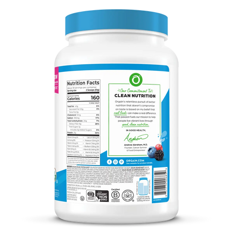Organic Protein™ & Superfoods Plant Based Protein Powder - Vanilla bean