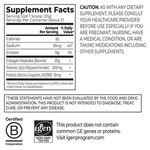 Collagen Peptides + Prebiotics & Probiotics 