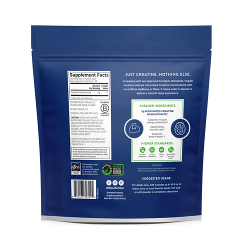 Creatine Powder Single Serve Stick Packs