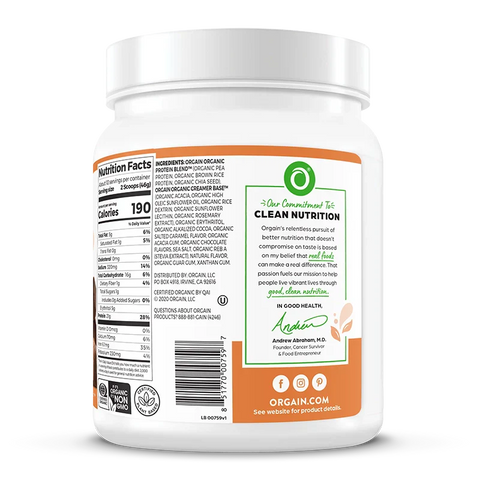 Organic Protein™ Plant Based Protein Powder - Chocolate Caramel Sea Salt