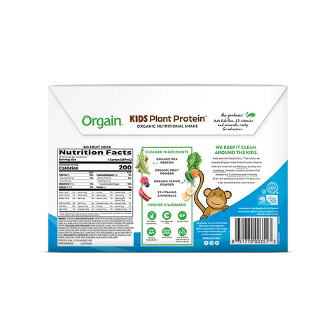 Kids Organic Plant Protein Nutritional Shake - Chocolate